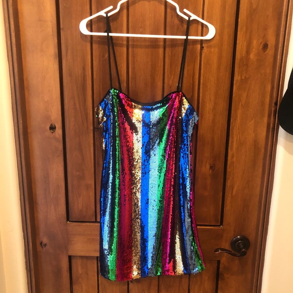 Mini Multi-colored sequence dress